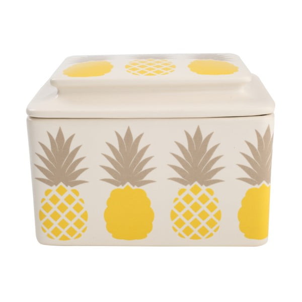 Keramická nádoba na maslo T&G Woodware Tutti Frutti Pineapple