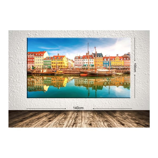 Obraz Colorful City, 100 × 140 cm