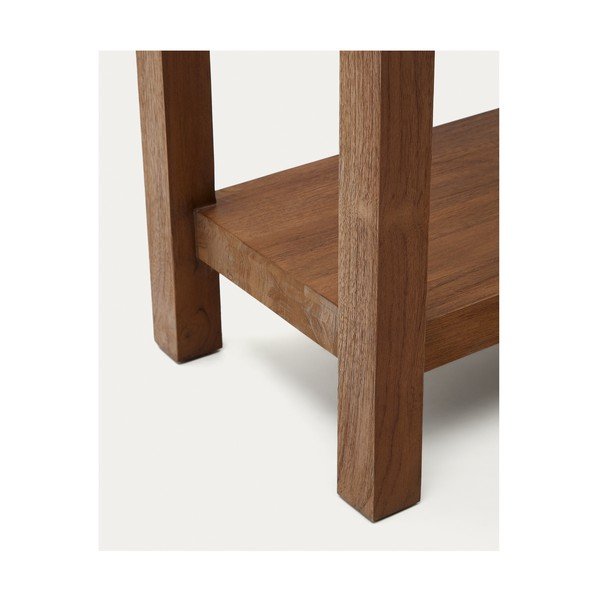 Konzolový stolík z tíkového dreva v prírodnej farbe 35x140 cm Sashi – Kave Home-image-4