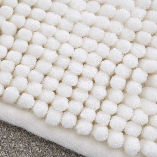 Béžová kúpeľňová predložka 80x50 cm Bobble - Catherine Lansfield-image-2