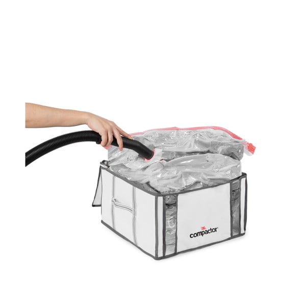 Vákuové/vystužené látkové úložné boxy na oblečenie v súprave 2 ks 42x25x25 cm Life – Compactor-image-3