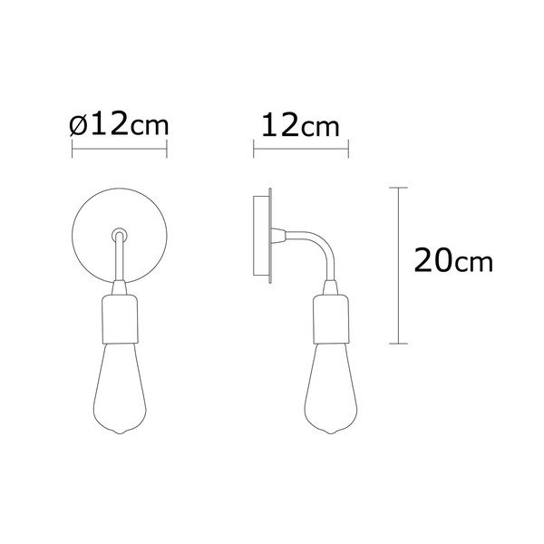 Čierne nástenné svietidlo Harput – Opviq lights-image-3