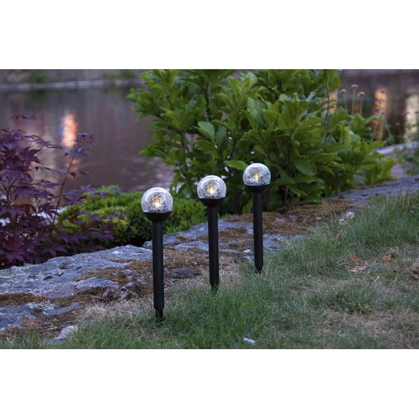 Súprava 3 vonkajších solárnych LED svietidiel Star Trading Roma, výška 23 cm-image-2