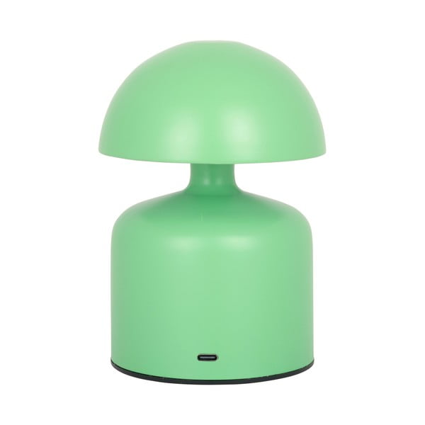 Zelená stolová lampa s kovovým tienidlom (výška 15 cm) Impetu – Leitmotiv