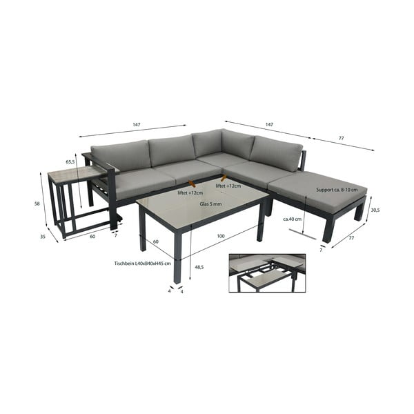 Záhradná súprava rohovej pohovky a stolíkov Garden Pleasure Miranda-image-4