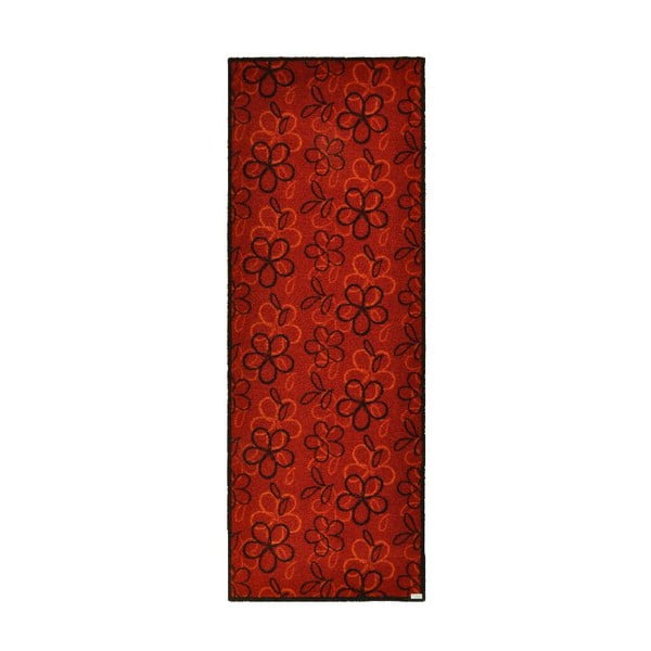 Rohožka Zala Living Floral Red, 67 × 180 cm