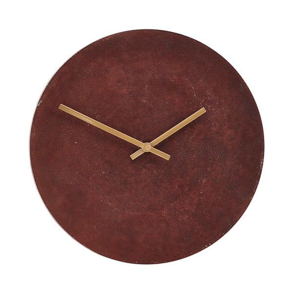 Tmavočervené nástenné hodiny House Doctor Inuse, ⌀ 28 cm