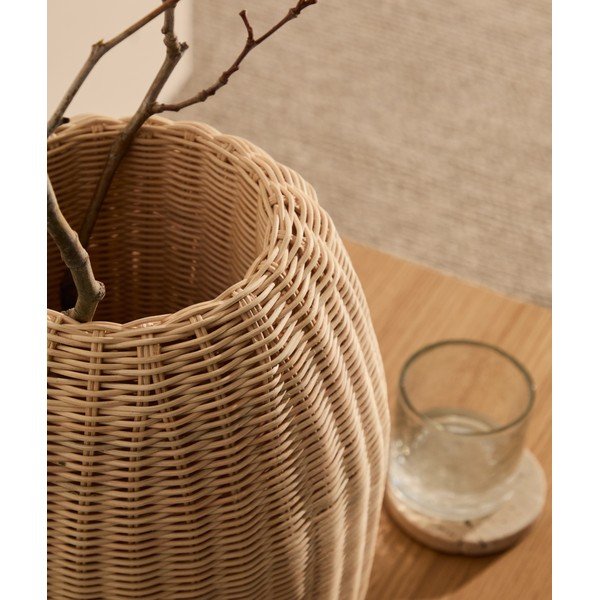 Ratanová váza v prírodnej farbe (výška  40 cm) Zilna – Kave Home-image-1
