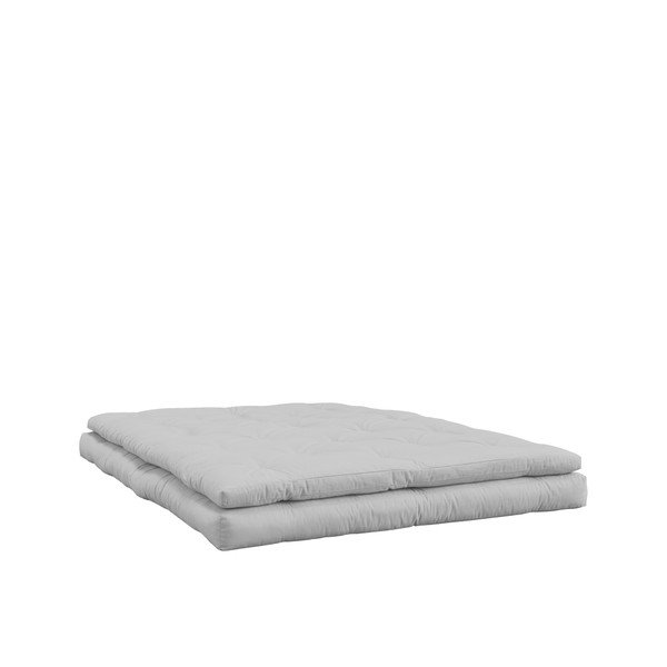 Variabilná pohovka s bielo prešívanými koženými popruhmi Karup Buckle Up Light Grey-image-2