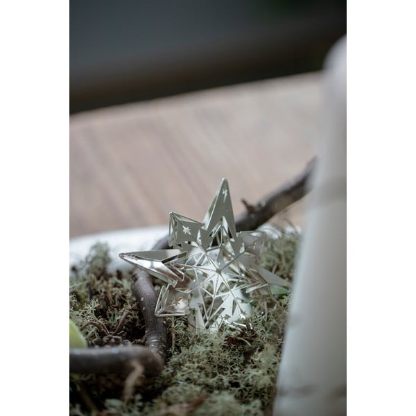 Závesná vianočná dekorácia v striebornej farbe Kähler Design-image-1