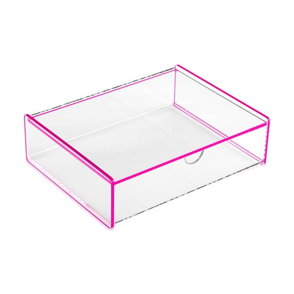 Ružový úložný box Versa Ariel, 17,1 × 13 × 4,8 cm