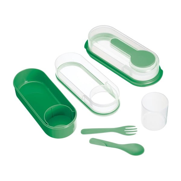 Zelený desiatový box Kitchen Craft Coolmovers Rectangular-image-1