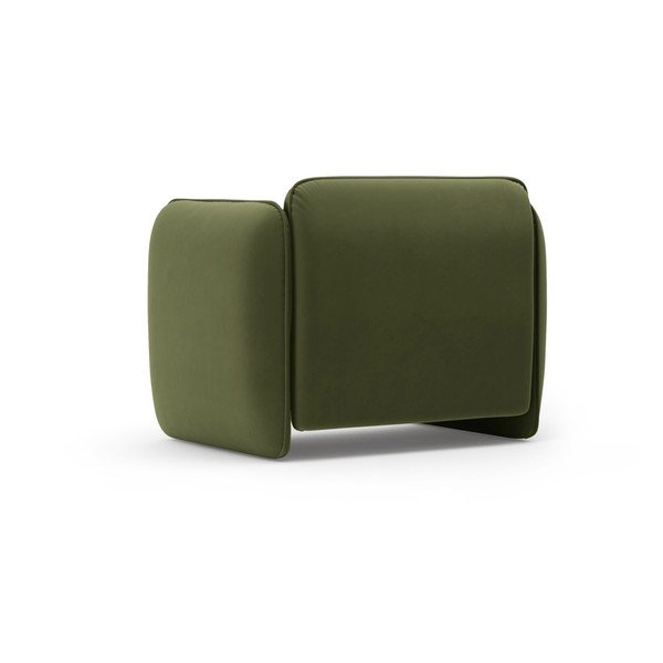 Zelené zamatové kreslo Georgia – Micadoni -image-3