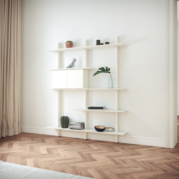 Biely modulárny policový systém 68.5x68.5 cm Bridge - Tenzo-image-4