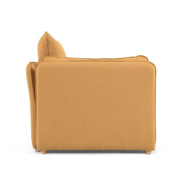 Rozkladacia pohovka v horčicovej farbe 210 cm Tanit – Kave Home-image-3