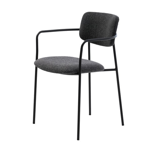 Tmavosivá jedálenská stolička Zama – Unique Furniture