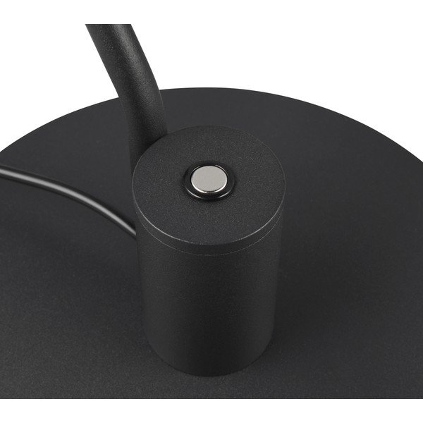 Matne čierna LED stolová lampa s ohýbateľnou konštrukciou (výška  64 cm) Manduro – Trio-image-3