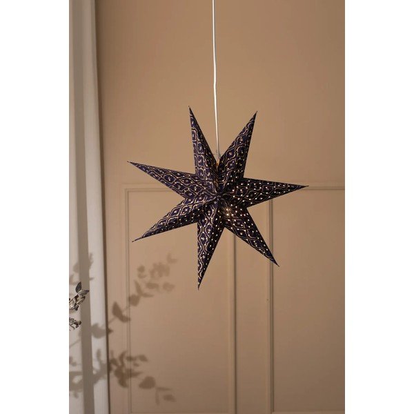 Tmavomodrá závesná vianočná svetelná dekorácia Baroque – Markslöjd-image-1