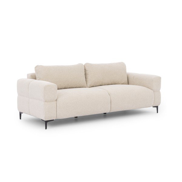 Krémovobiela pohovka 217 cm Helio – Ropez