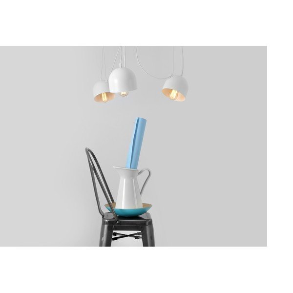 Biele závesné svietidlo na 4 žiarovky CustomForm Popo-image-1