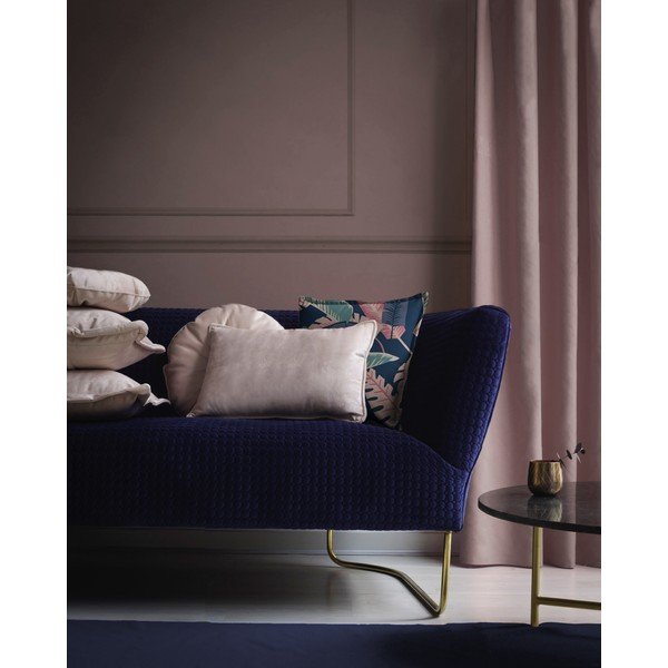 Modro-ružový zamatový vankúš Velvet Atelier Susan, 45 x 45 cm-image-1