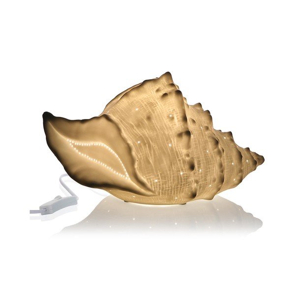 Stolová porcelánová lampa v tvare mušle Versa-image-1