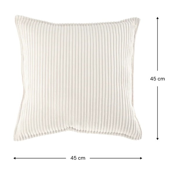 Krémový menčestrový detský pohovkový vankúš Block – Wigiwama-image-3