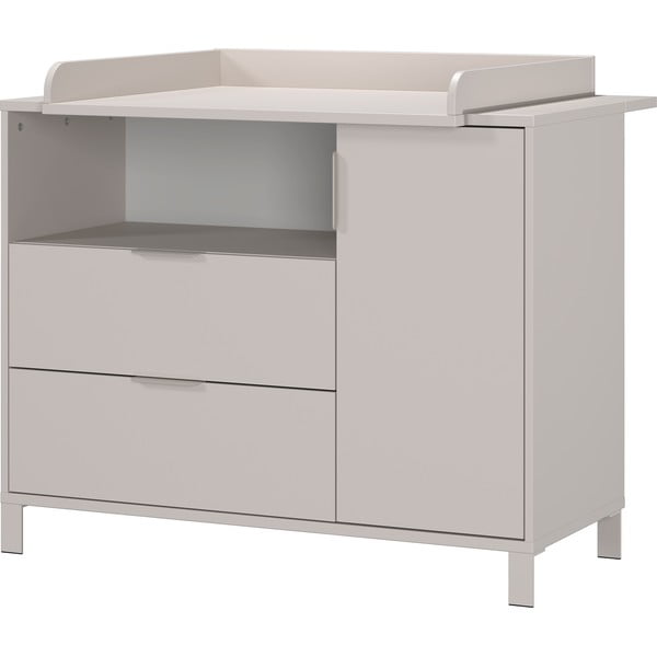Krémová detská komoda s prebaľovacím pultom 115x102x77 cm Alkmaar – Germania-image-2