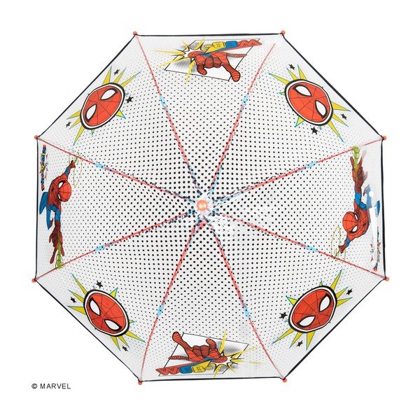 Transparentný detský dáždnik odolný proti vetru Ambiance Spiderman Marvel, ⌀ 74 cm-image-2