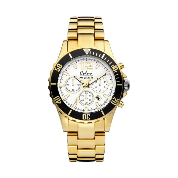 Hodinky Colori 40 Steel Gold Chronolook