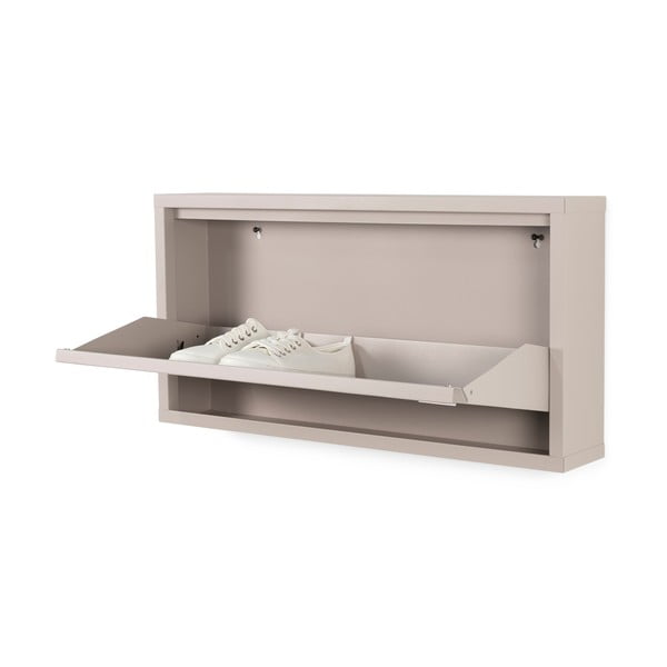 Taupe kovová výklopná skrinka na topánky 75x37,5x12,5 cm Billy – Spinder Design-image-2