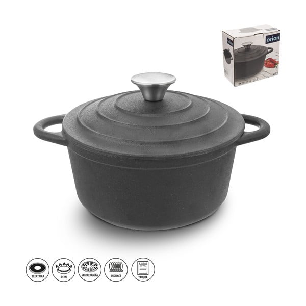Liatinový hrniec s pokrievkou 2,7 l Litina – Orion-image-3
