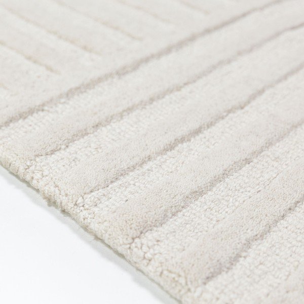 Slonovinový ručne tkaný vlnený behúň 60x230 cm Zen Garden – Flair Rugs-image-3