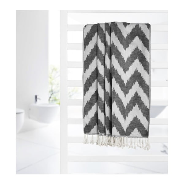 Čierna hammam osuška Kate Louise Laila, 165 × 100 cm-image-3