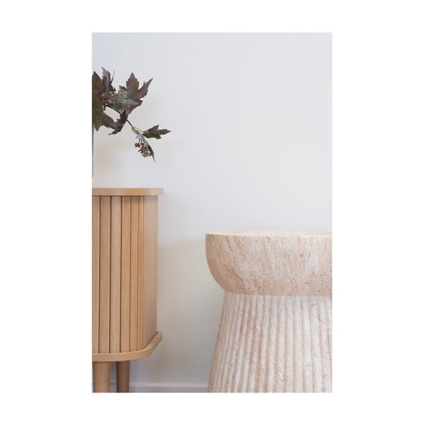 Kamenný okrúhly záhradný stolík ø 37 cm Bonn – House Nordic-image-4