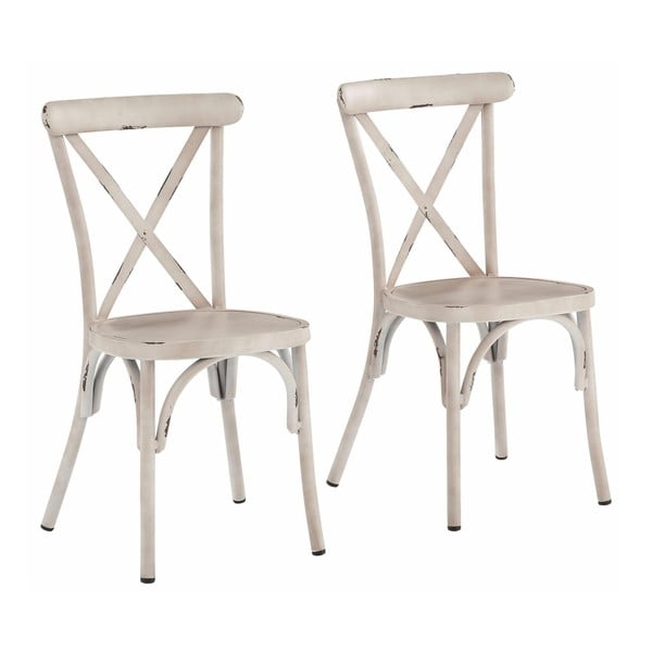 Sada 2 bielych bukových stoličiek Støraa Lancier
