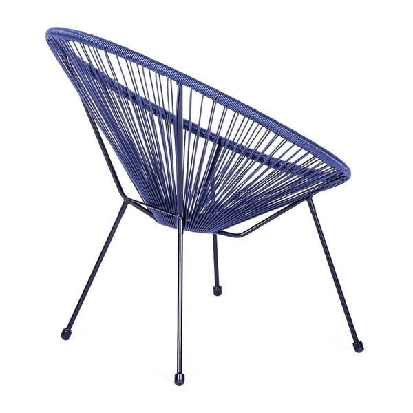 Modré kovové/plastové záhradné kreslo Avocado Comfort – Bonami Selection-image-3