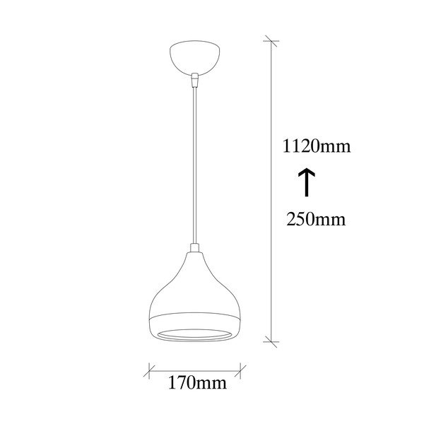 Závesné svietidlo v čierno-medenej farbe Opviq lights Yildo, ø 17 cm-image-3