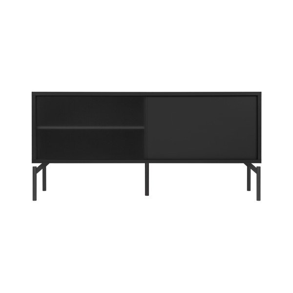 Čierny TV stolík 116x55x42 cm Met Mini – noo.ma-image-2
