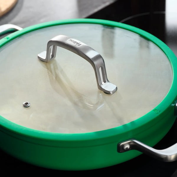 Panvica s pokrievkou/s keramickým povrchom ø 28 cm tegame Meda 3.0 – FABINI-image-2