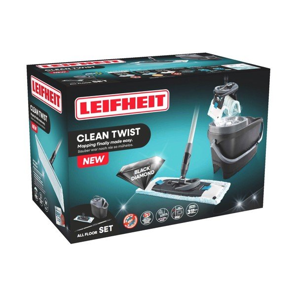 Rotačný mop s vedierkom Clean Twist M Ergo Black – LEIFHEIT-image-3