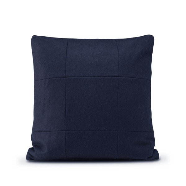 Tmavomodrá vlnená obliečka na vankúš HF Living Felt, 50 × 50 cm-image-1