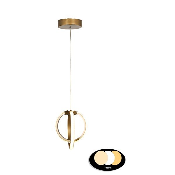 Kovové LED závesné svietidlo v bronzovej farbe ø 25 cm Sezen – Squid Lighting