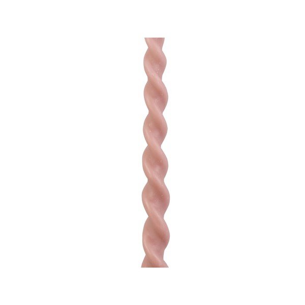 Súprava 2 ružových sviečok z včelieho vosku PT LIVING Spiral-image-1