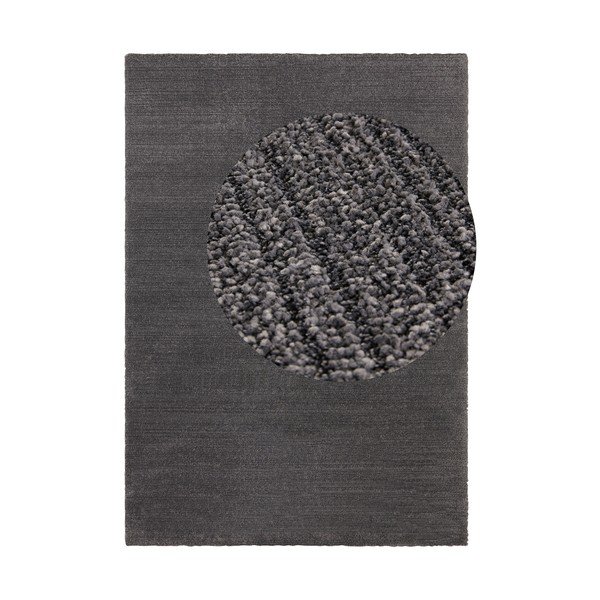 Antracitový koberec Elle Decoration Glow Loos, 200 x 290 cm