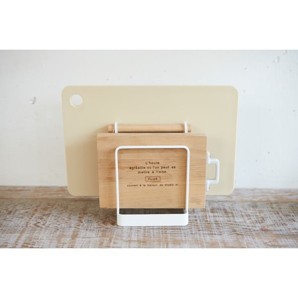 Biely stojan na doštičky na krájanie Yamazaki Tosca-image-2