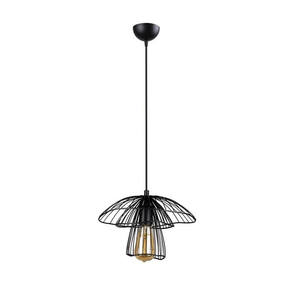 Čierne závesné svietidlo Squid Lighting Root, výška 117 cm-image-3