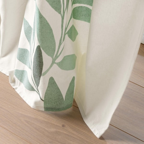 Bielo-zelený záves 140x260 cm Nymphea – douceur d'intérieur-image-2