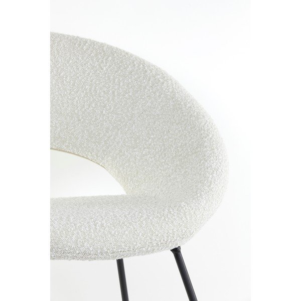 Biele kreslo z textílie buklé Antony – Light & Living-image-1