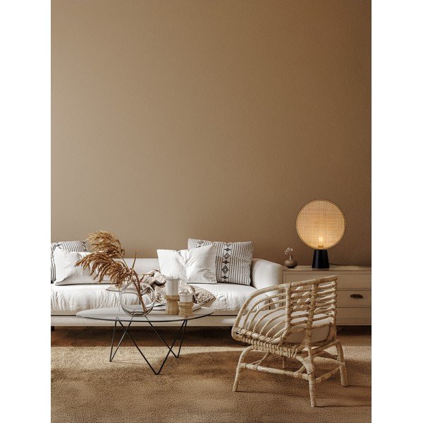Matne čierna/v prírodnej farbe kovová stolová lampa (výška  48,5 cm) Tierra – Nova Luce-image-2